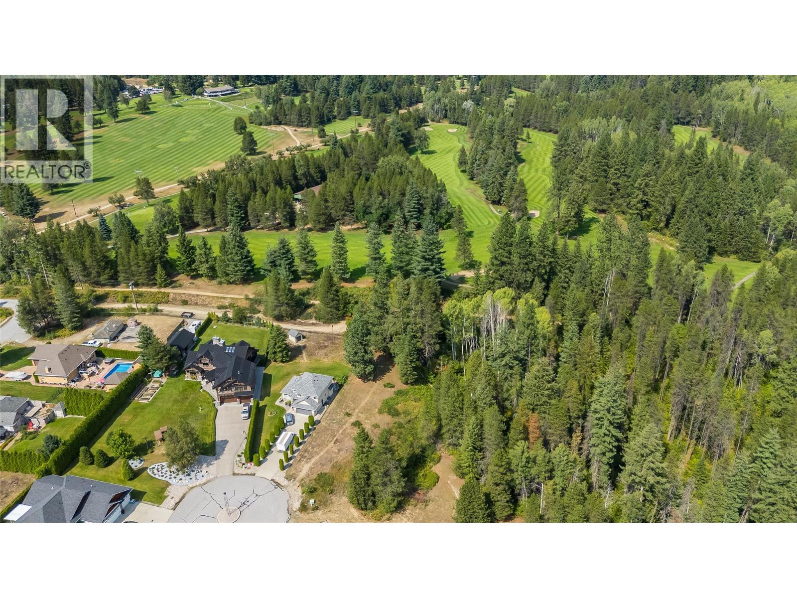 Aerial View of Golf Course at the rear of the Subject Property
