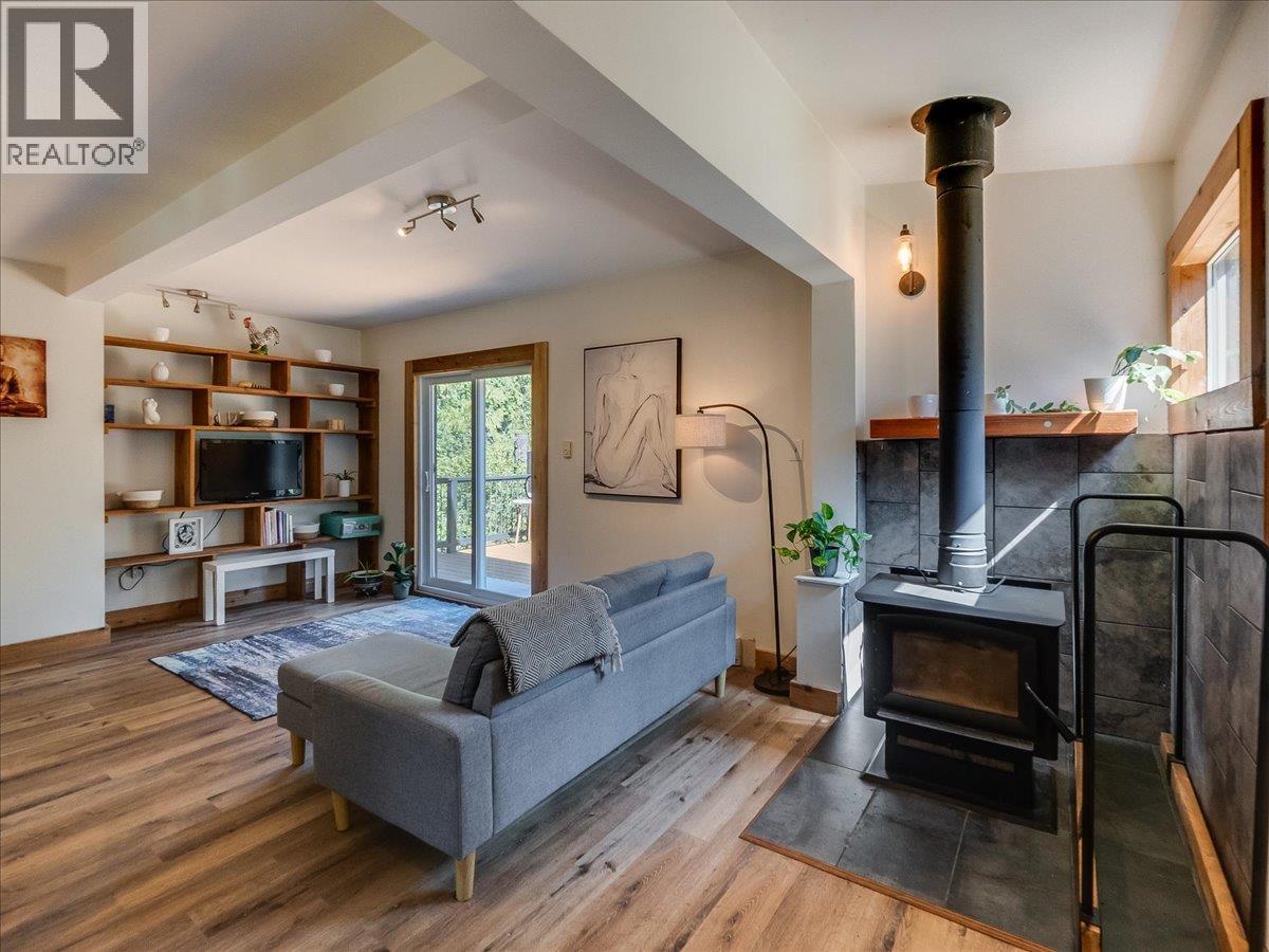 Main House Living Room - New Woodstove
