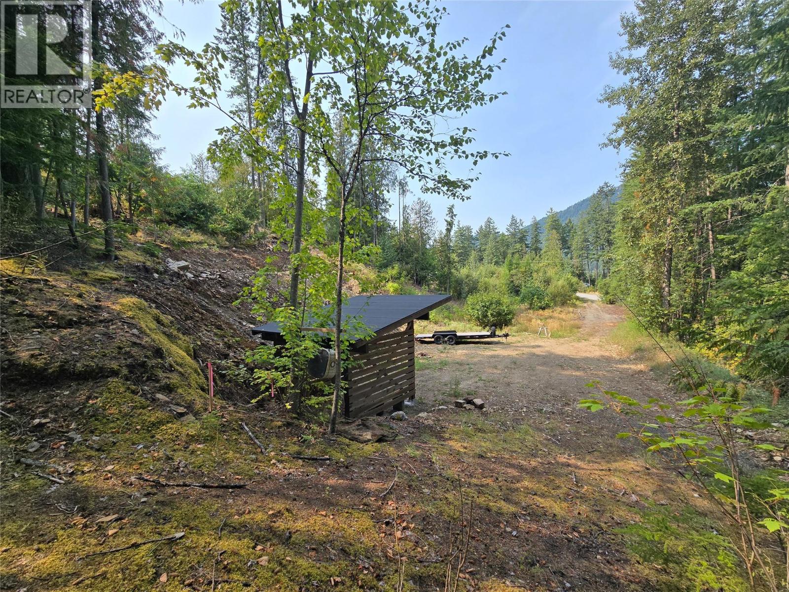 Looking down the access lane
