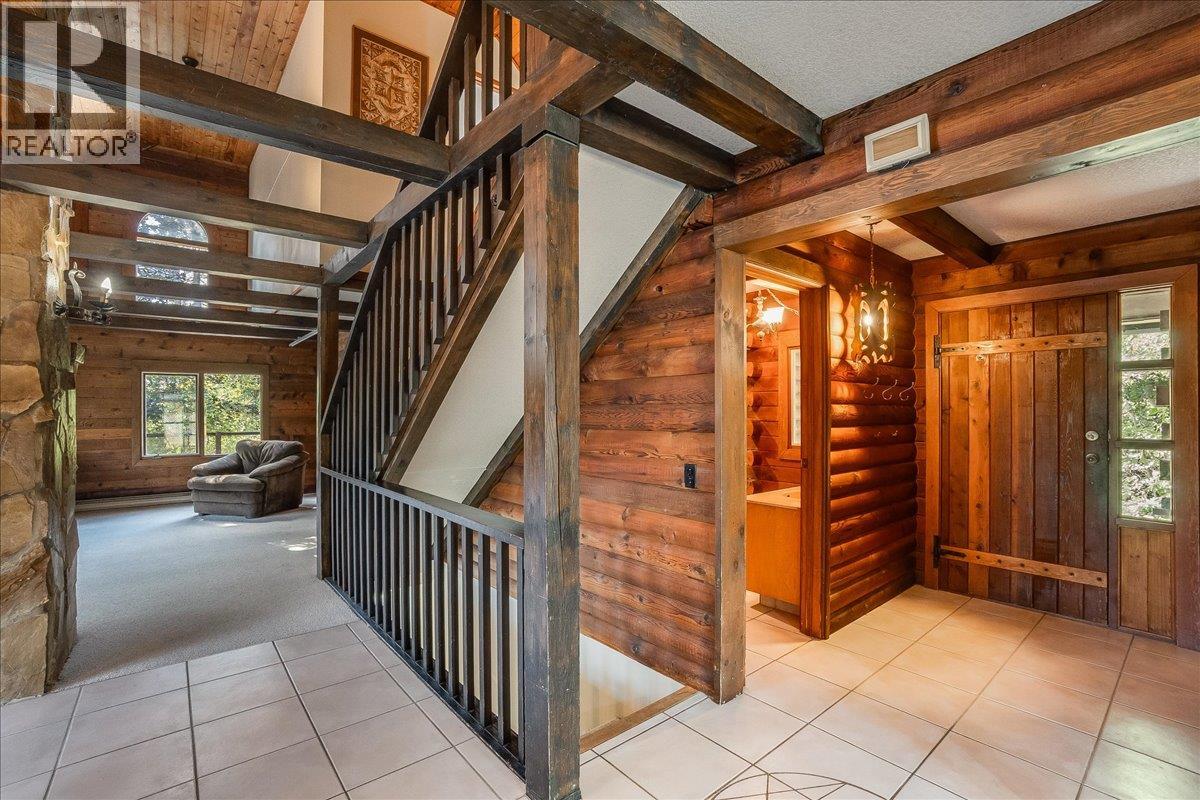 Foyer leading to living room.