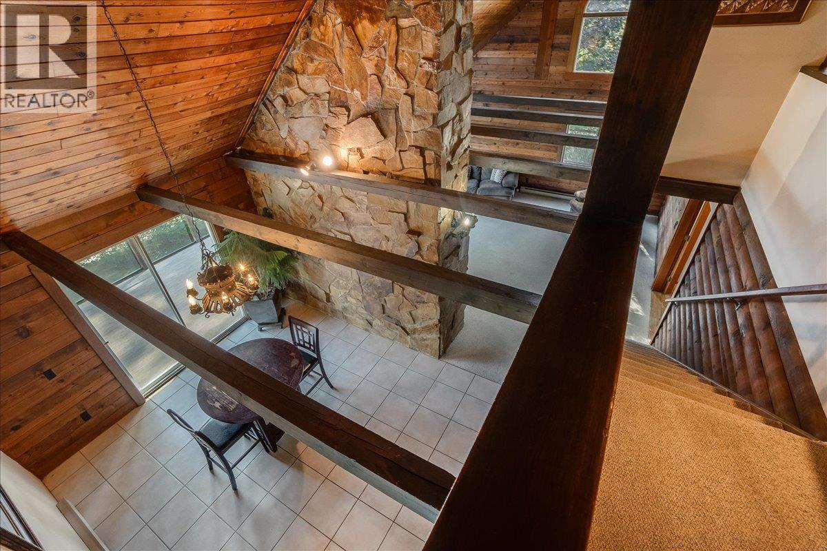 Upstairs leading down to living room and dining room.