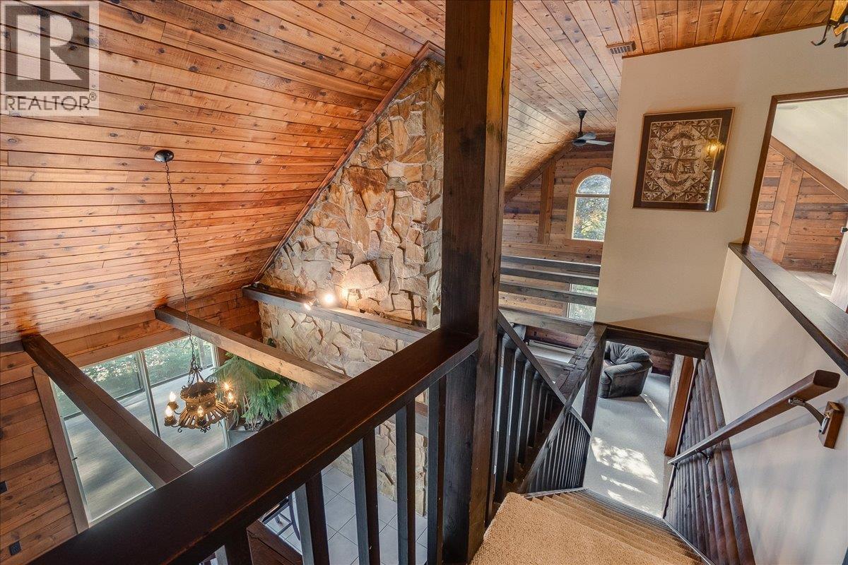 Upstairs leading down to living room and dining room.
