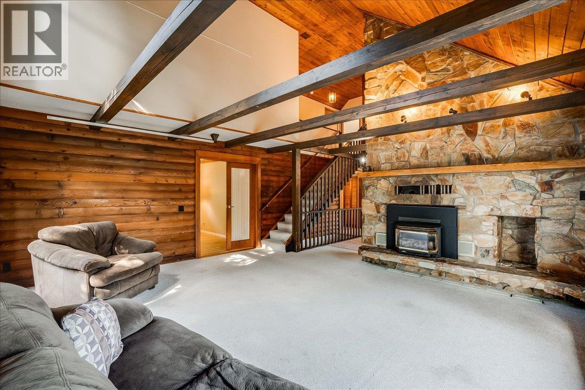 Living room with expansive bay window.