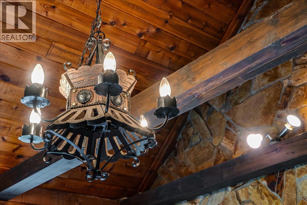 Exquisite heritage light fixture in dining room.