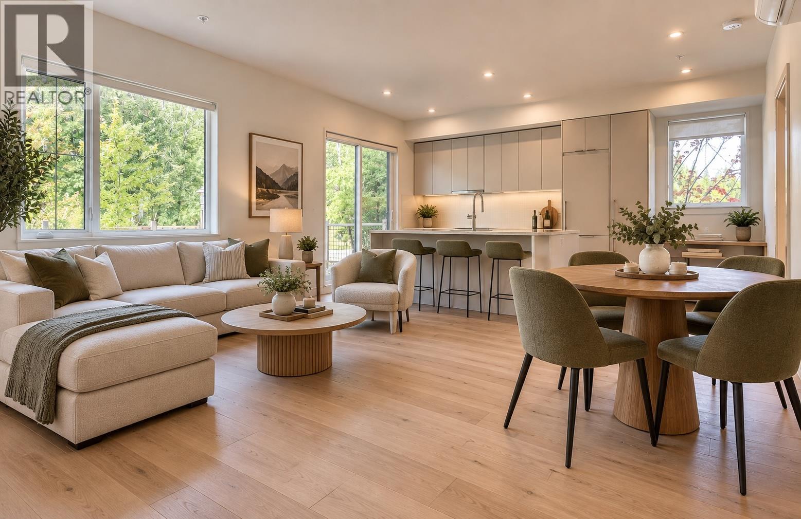 Virtually staged living area