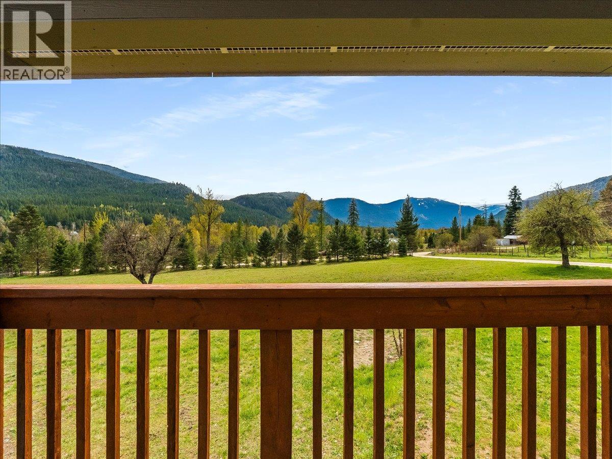 Front porch overlooking front yard on main house.