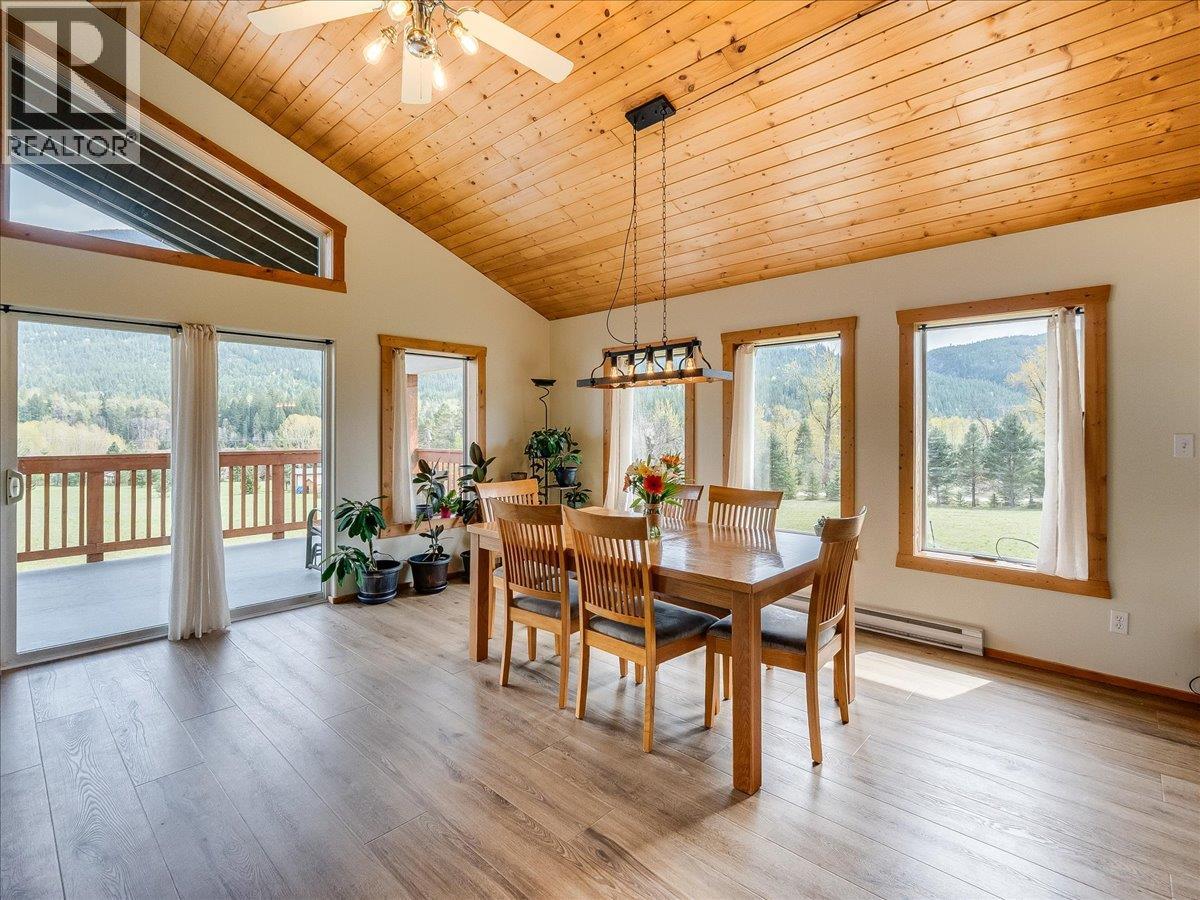 Dining room in main house.