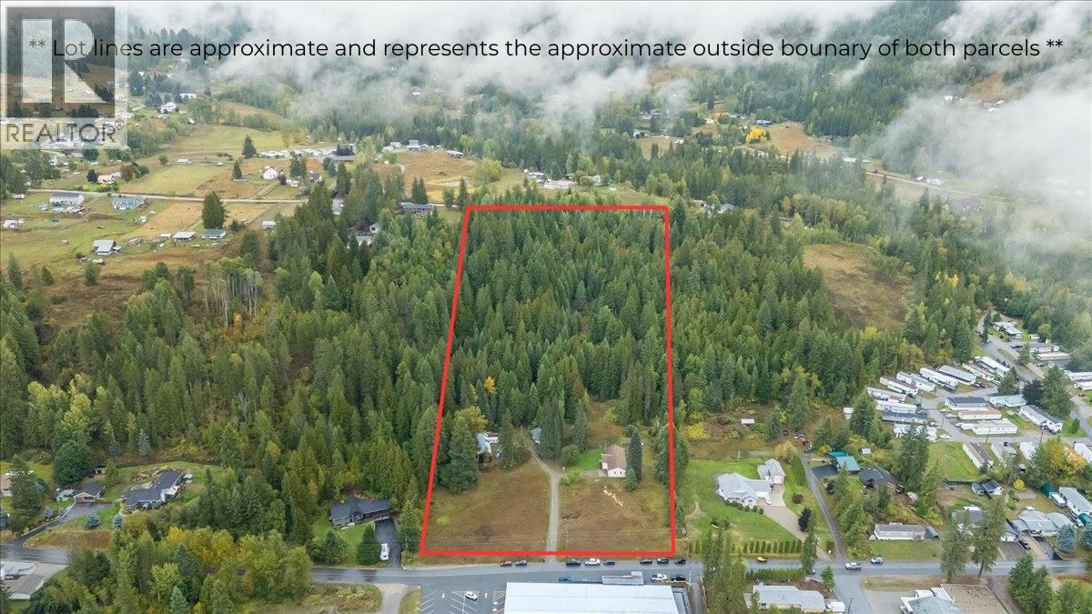 Lot lines are approximate and represent the approximate outside boundary of both parcels