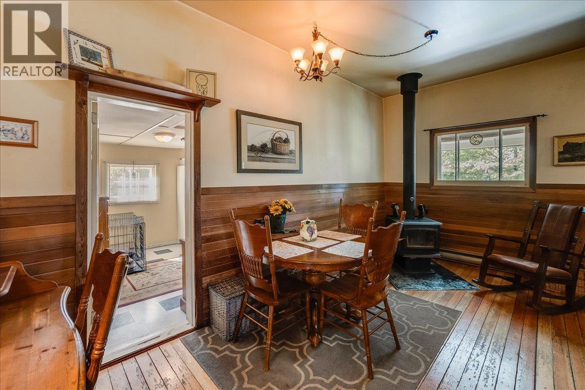 Dining Room with Wood Stove