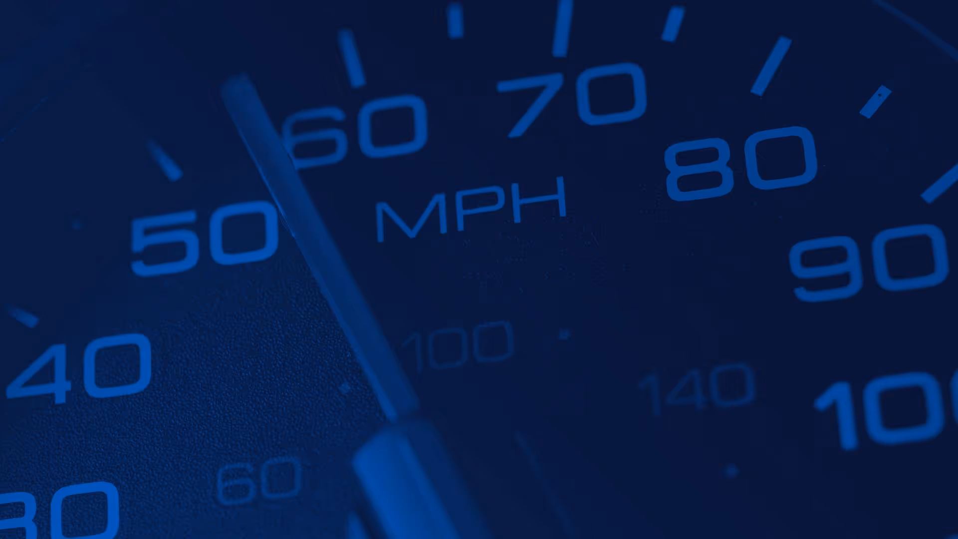 Close Up of a Vehicle Speedometer