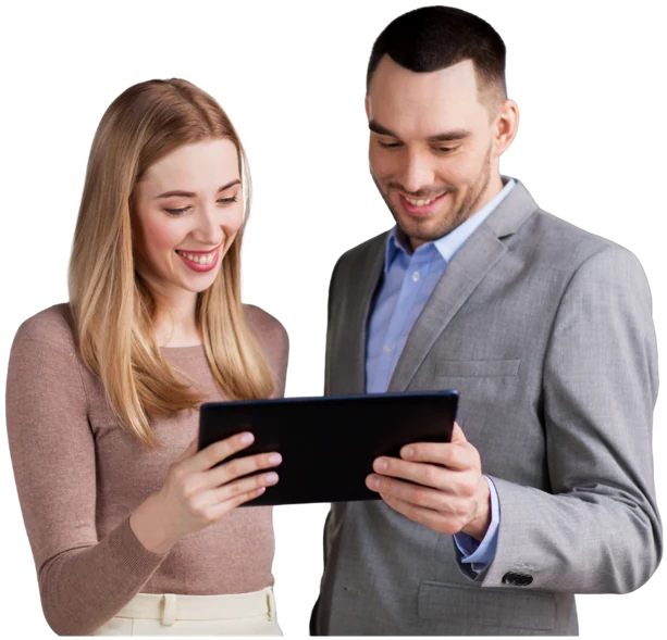 Two Innergize attendees in a one-on-one consultation with a Zenoti expert