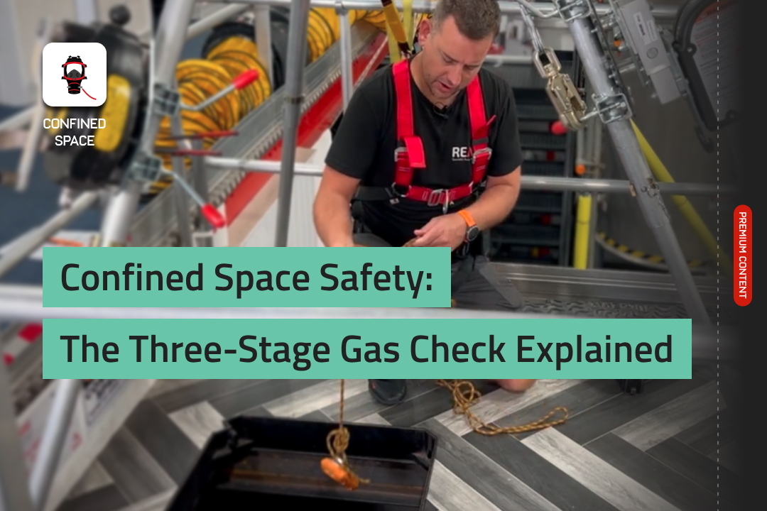 Learn how to perform a safe three-stage gas check before confined space entry with REAX.