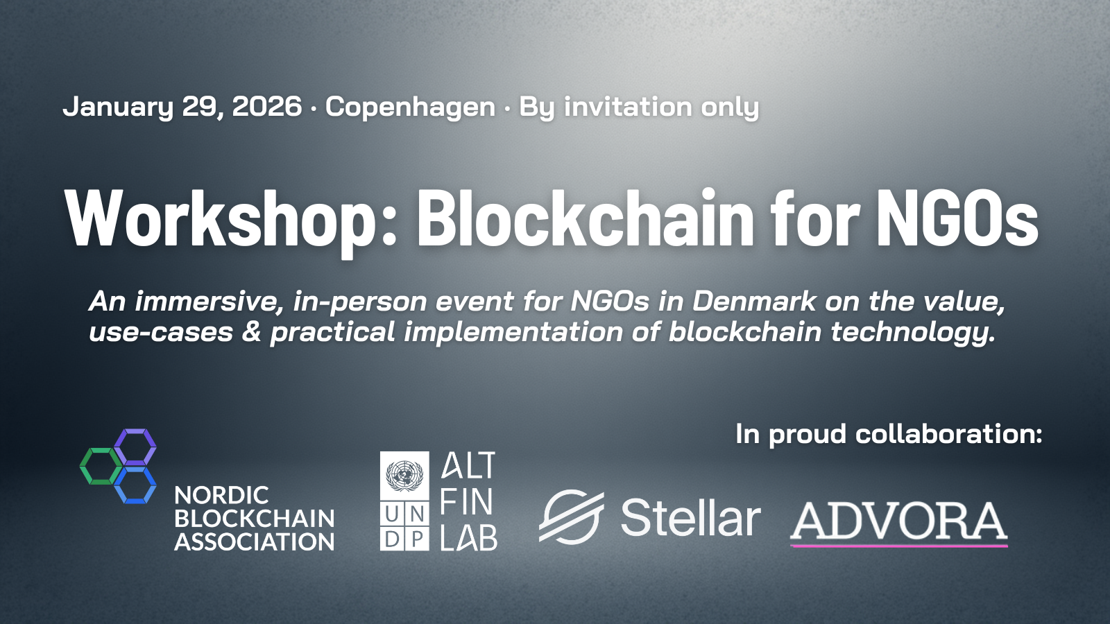 Workshop: Blockchain for NGOs