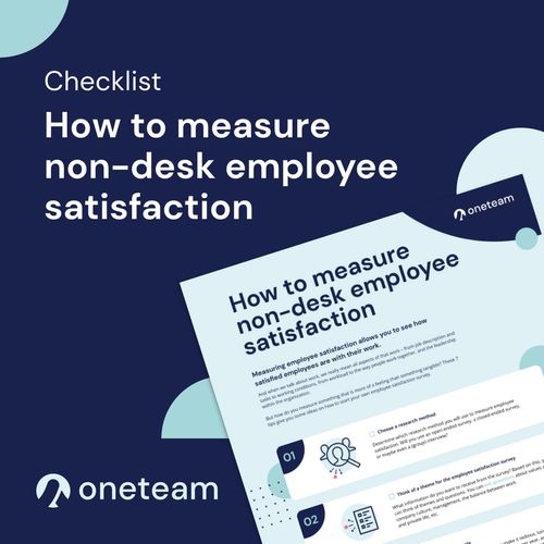 Checklist to measure employee satisfaction