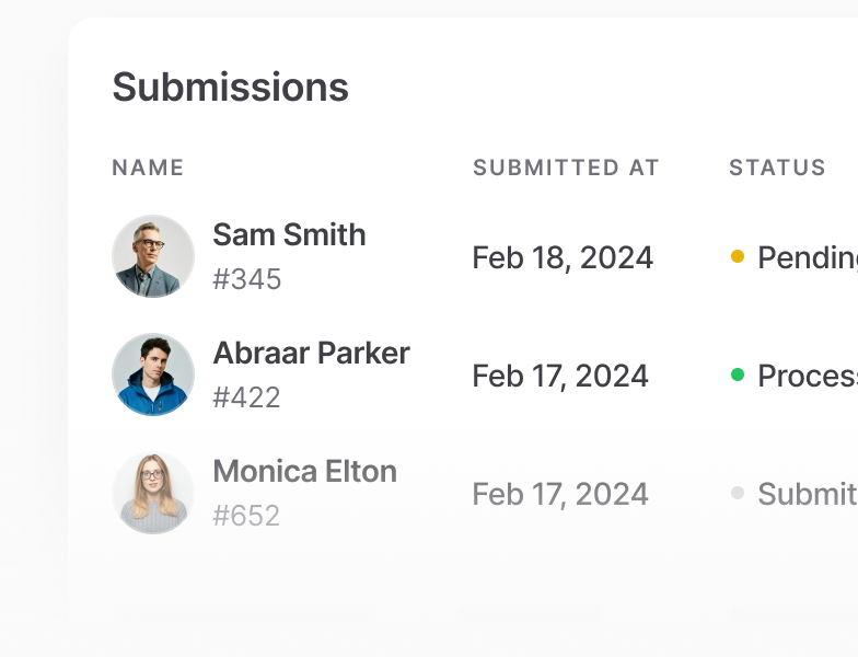 Employee forms and checklists