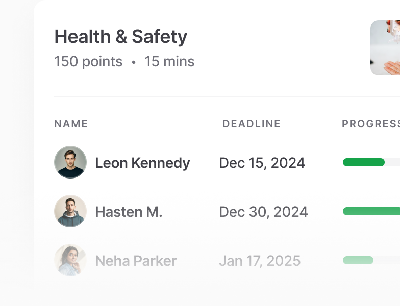 Learning and development