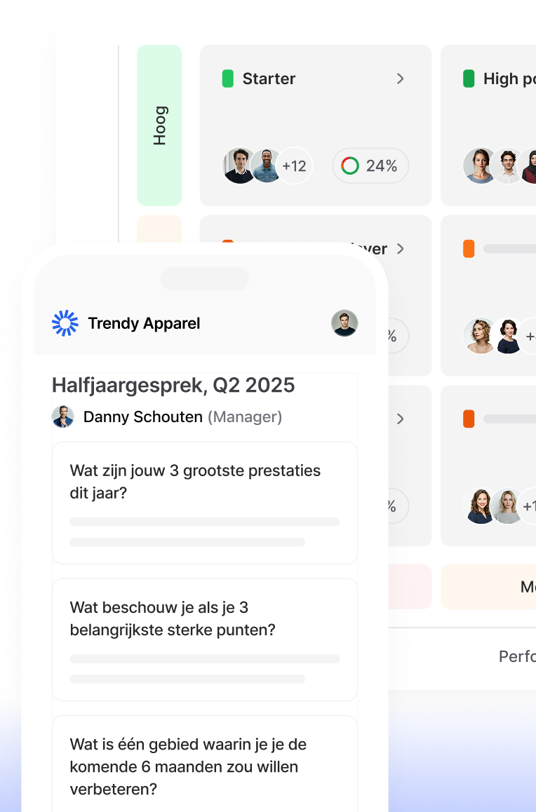 Interne communicatie app Oneteam