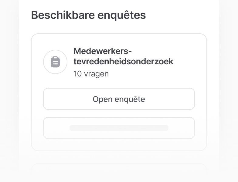 Verspreid enquêtes onder medewerkers
