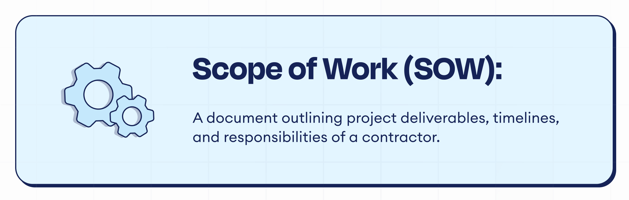 Scope of Work Definition