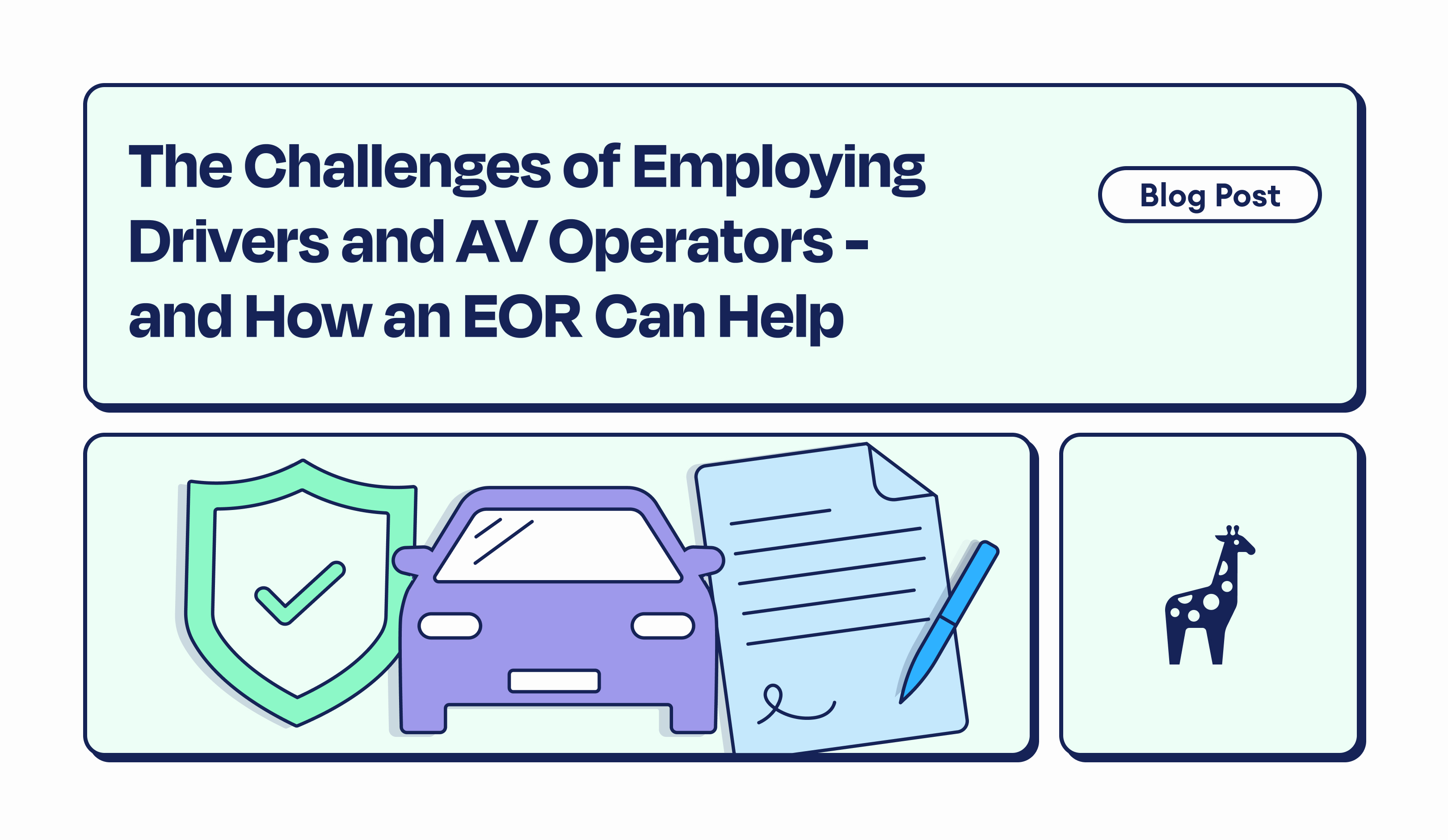 How an EOR Solves the Challenges of Employing Drivers and AV Operators 