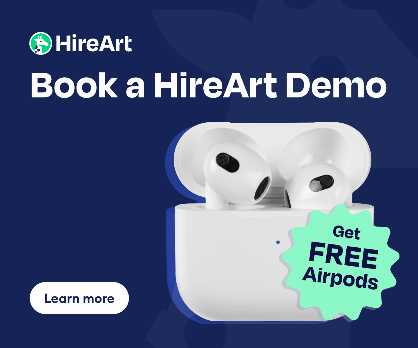 Demo the HireArt Platform and Get Free Airpods on Us