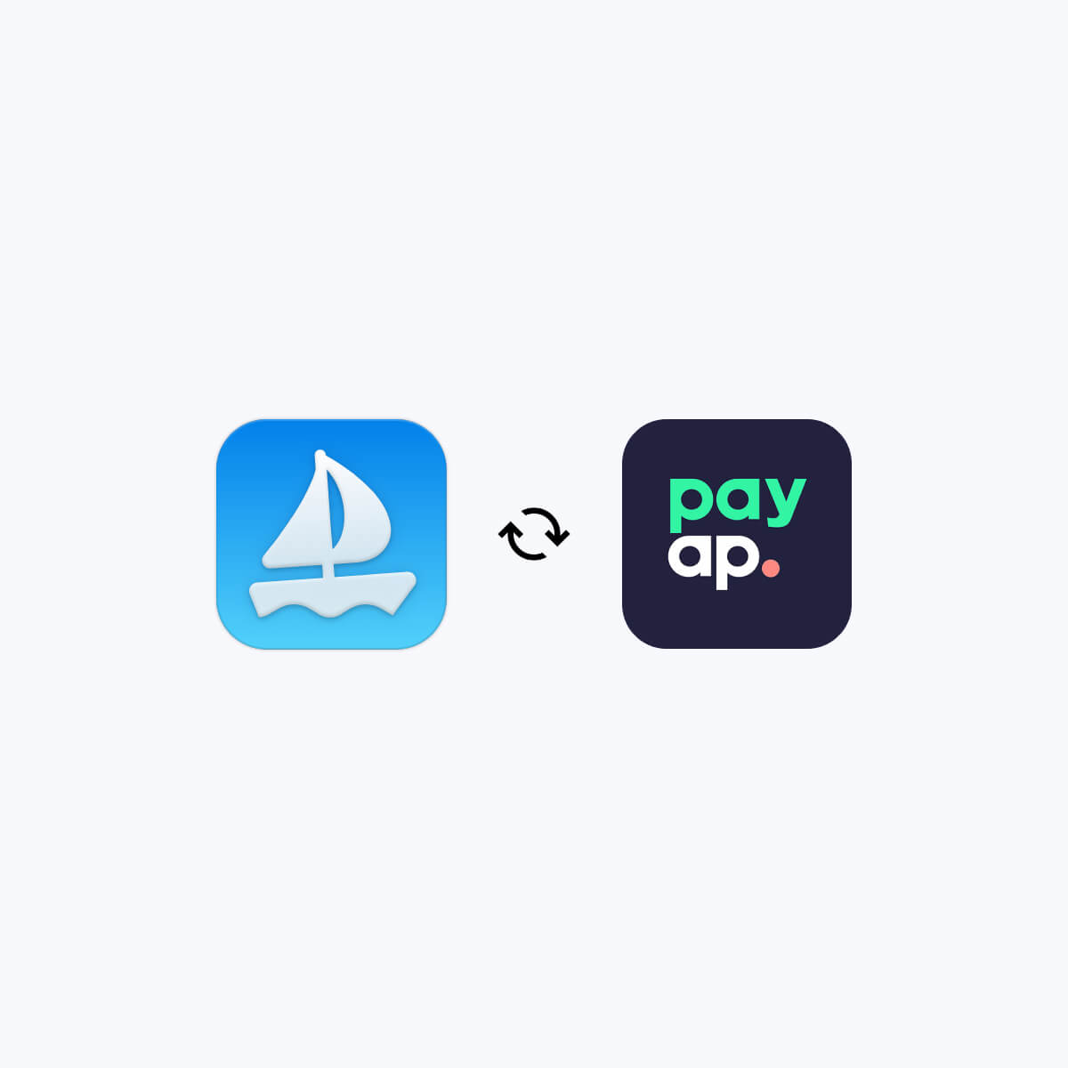 Aboard logotyp synkroniseras med Payap logotyp