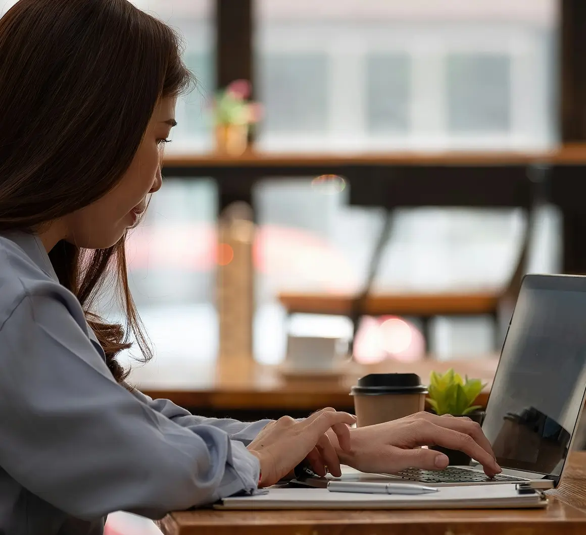 Laptop visar Payaps gränssnitt för chefer