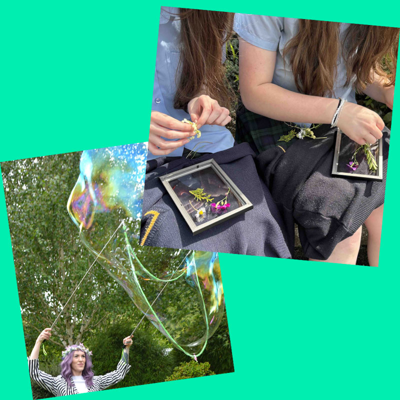 Action photos from two residencies in 2025