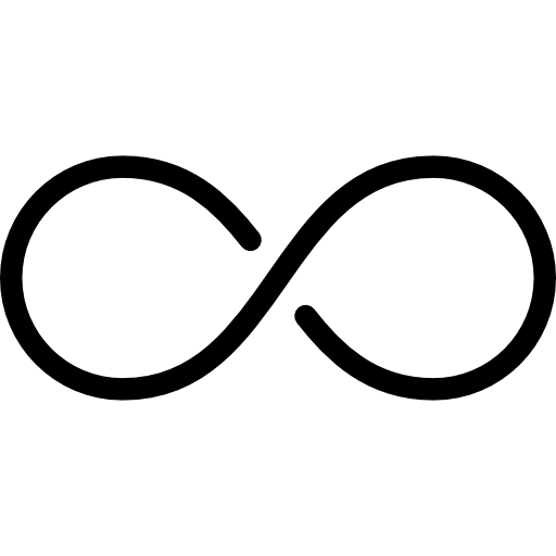 Infinity icon symbolising symmetrical tie between social actors on shared value-aligned goals