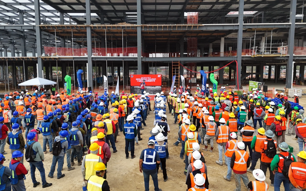 Cultura de prevención y seguridad industrial en proyectos de construcción de GP Construcción.