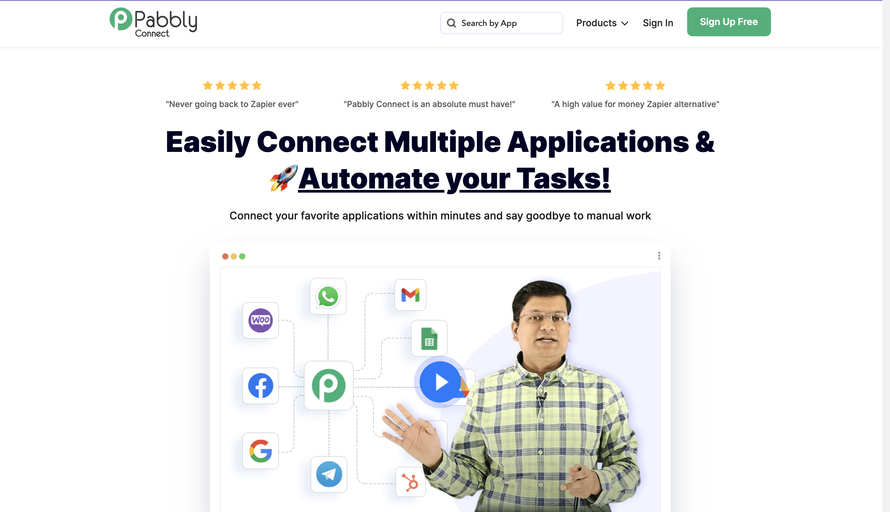 Pabbly Connect Landing Page