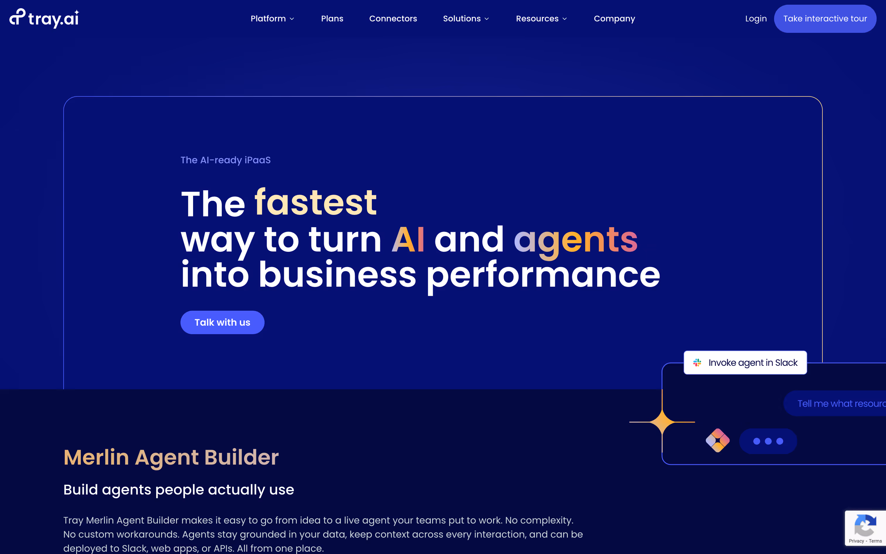 Tray.ai Homepage