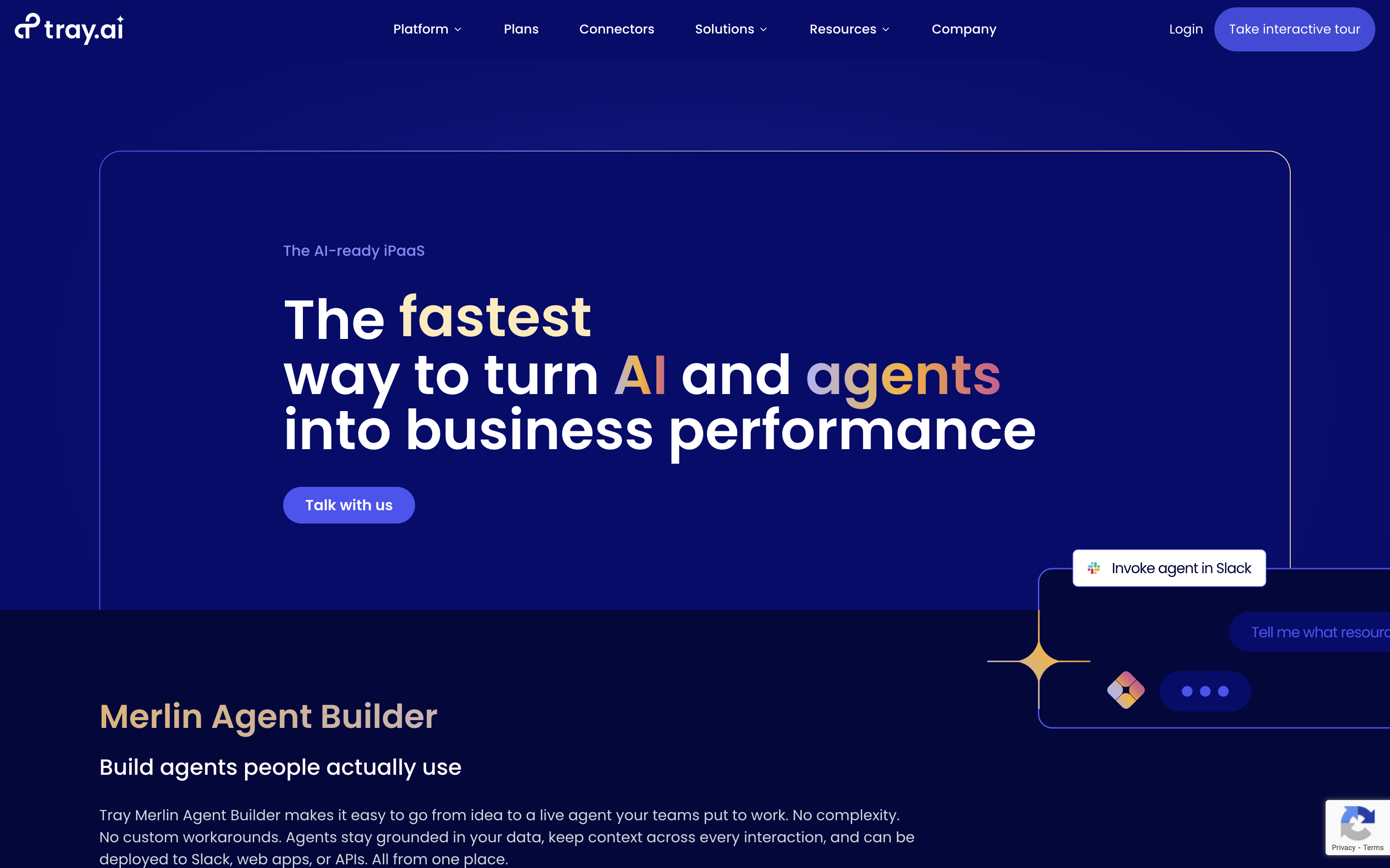 Tray.ai Homepage