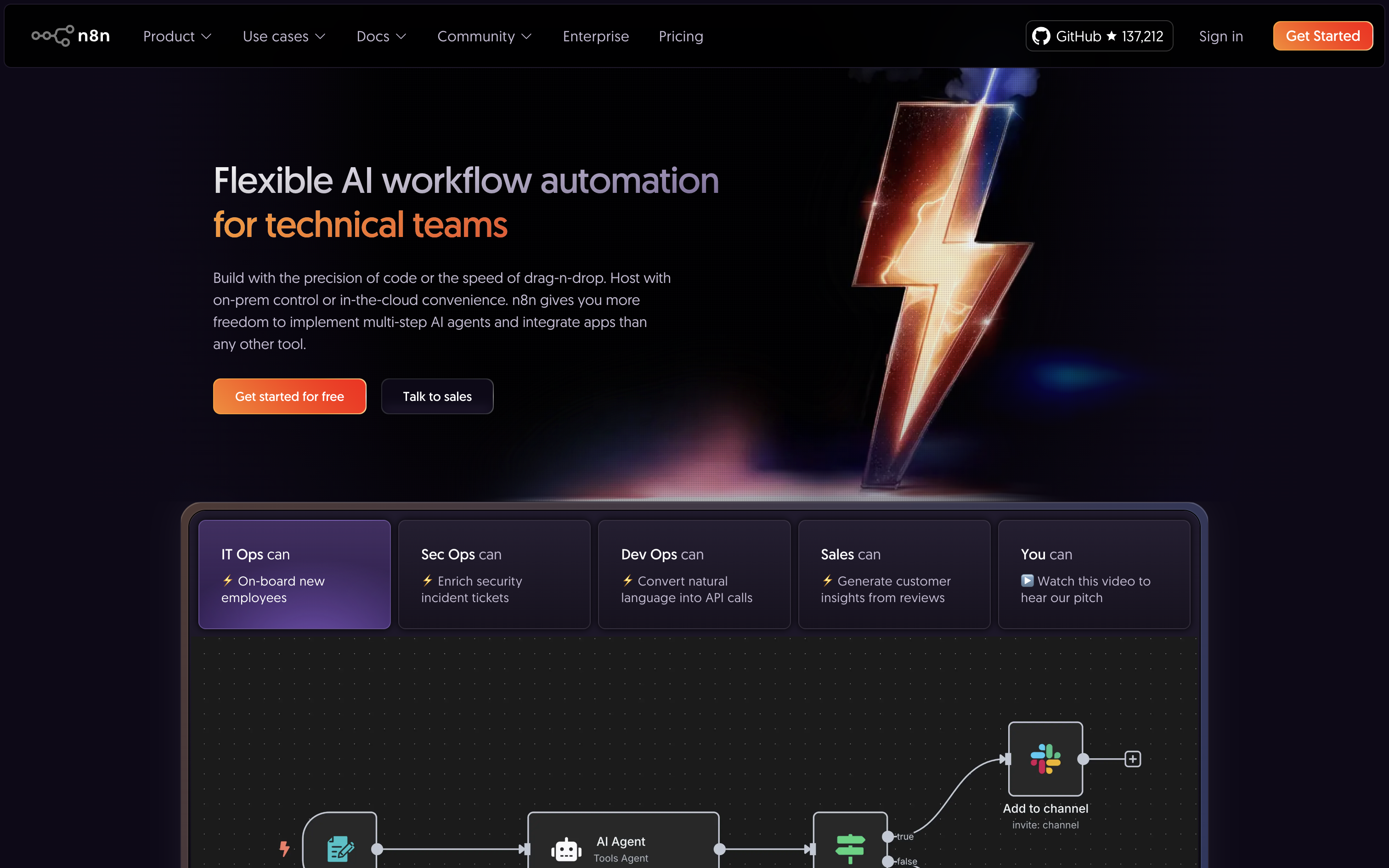 n8n Homepage