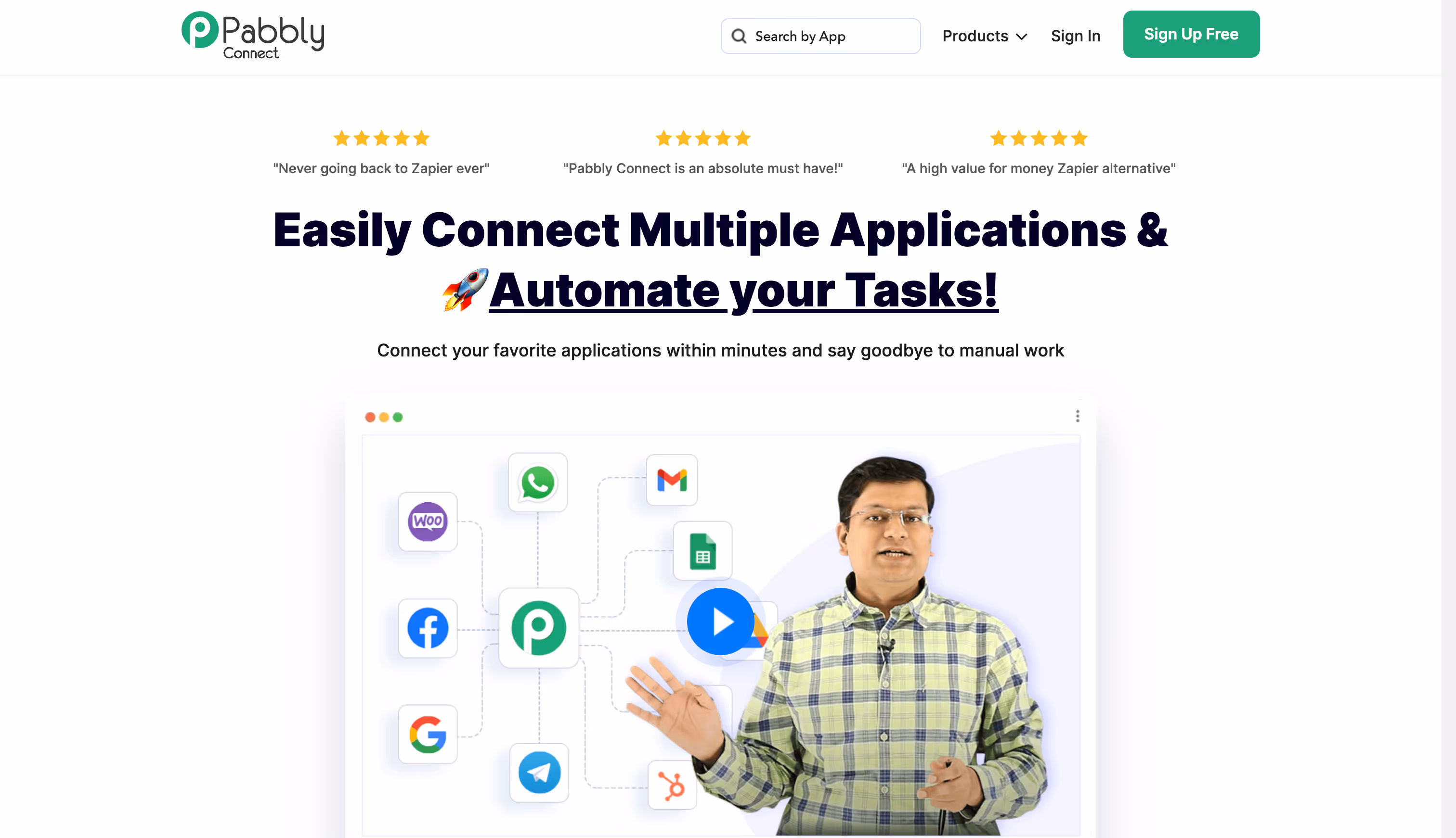 Pabbly Connect Homepage