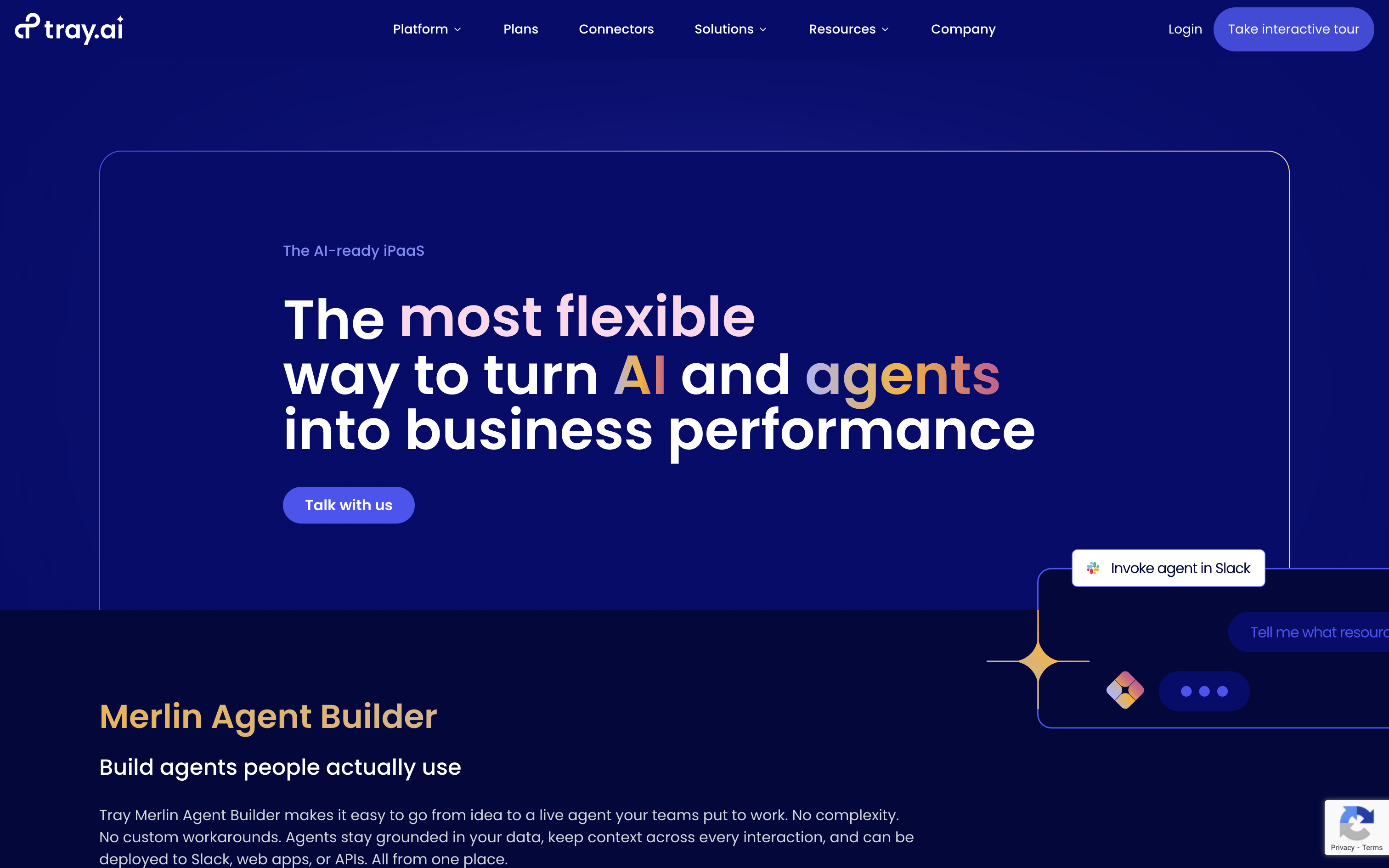Tray.ai Homepage