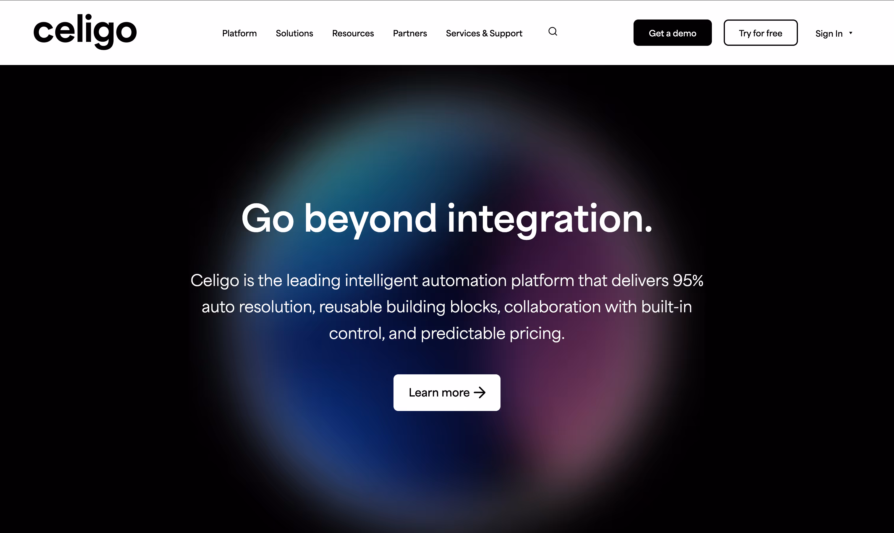 Celigo Homepage