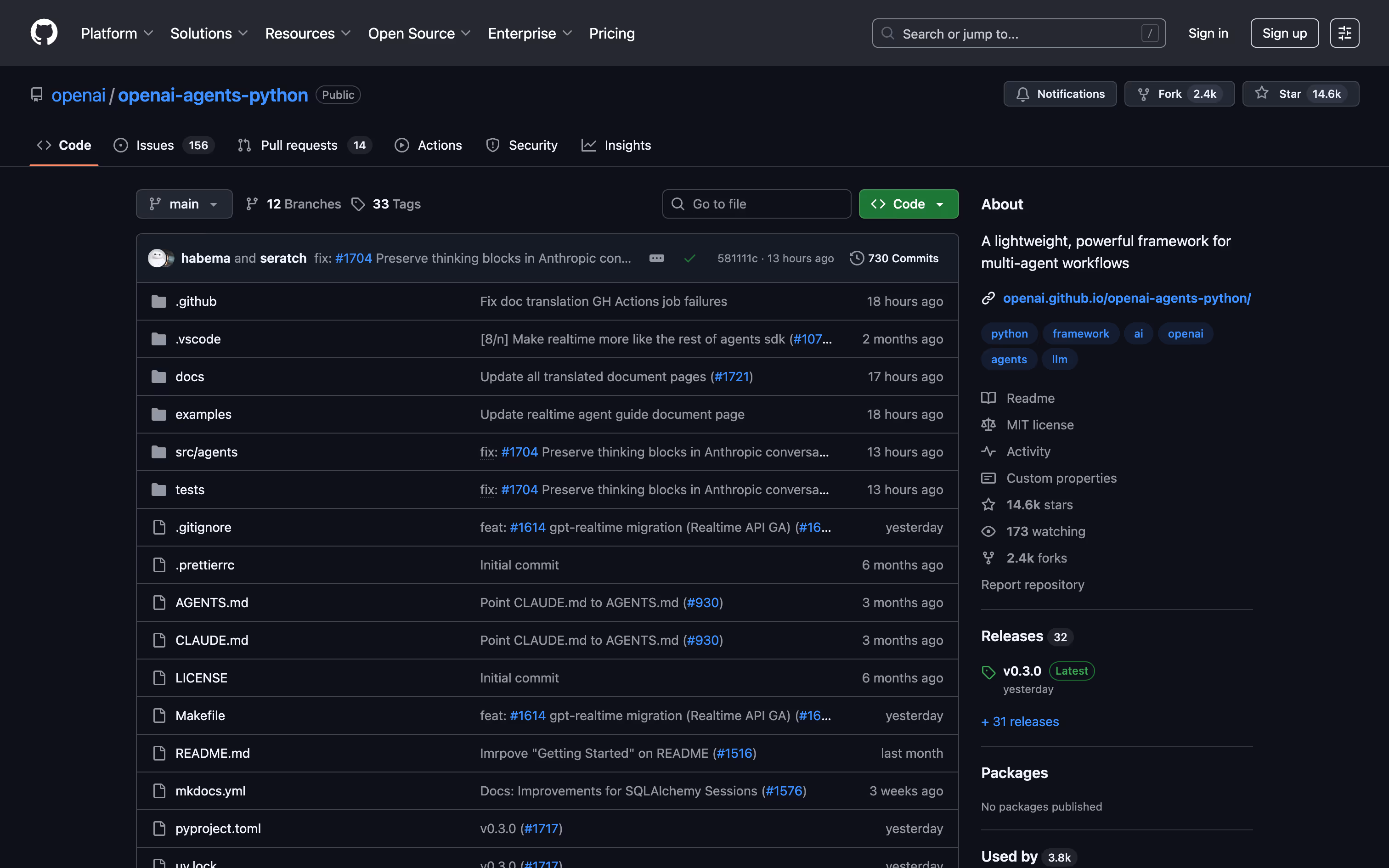OpenAI Agents SDK Github