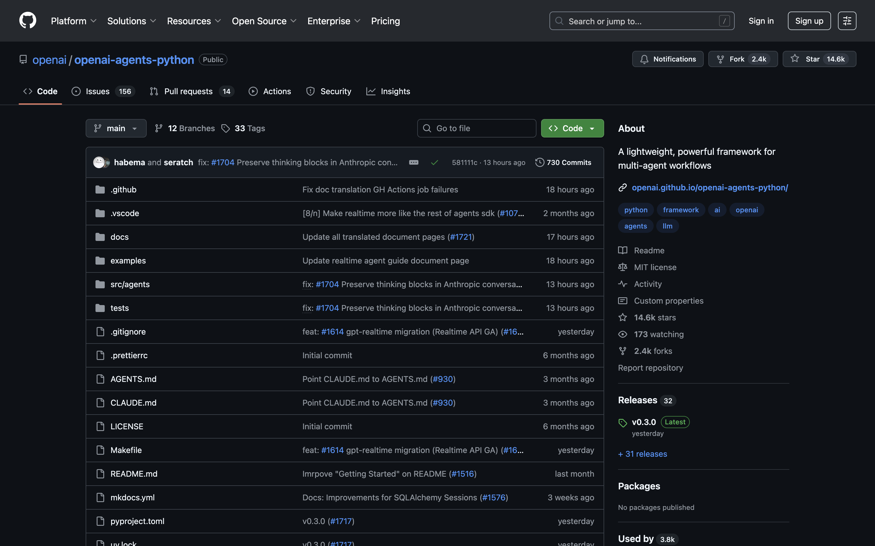 OpenAI Agents SDK Github
