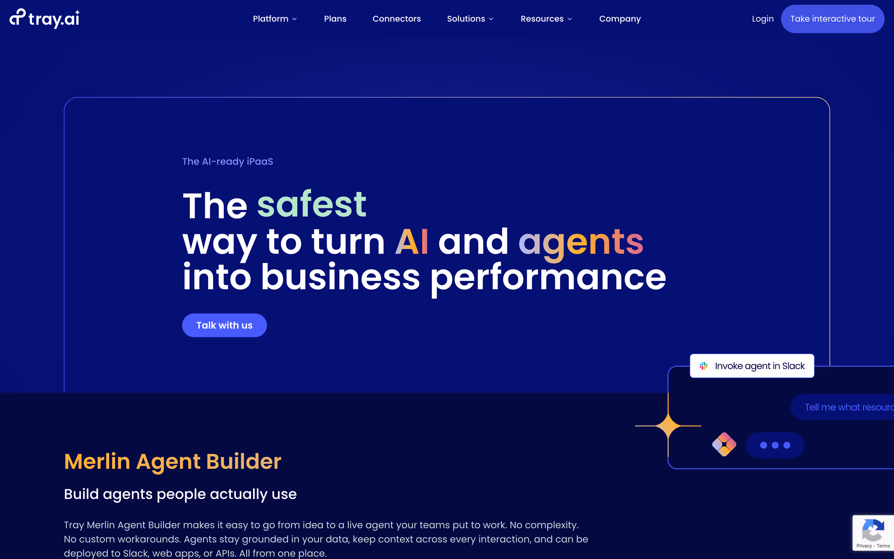 Tray.ai Homepage