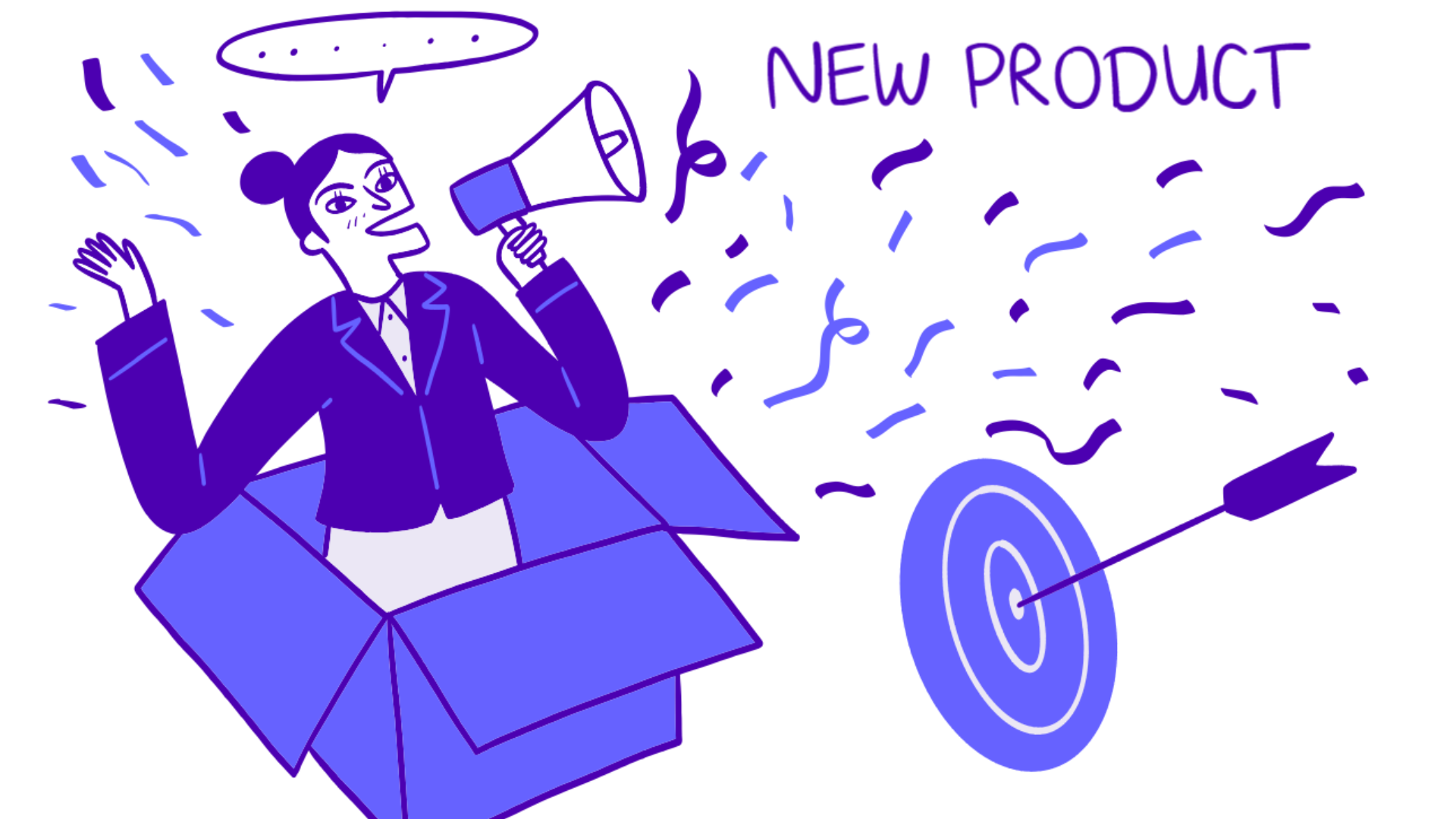 an artistic representation of announcement of new product packaging and its branding 