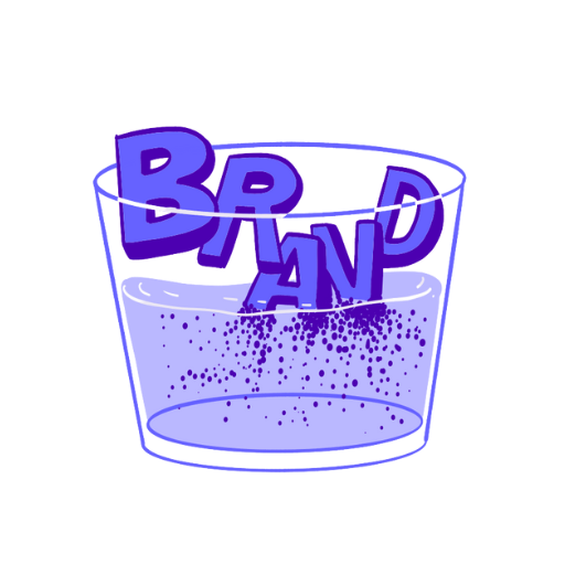 An artistic image representing brand dilution