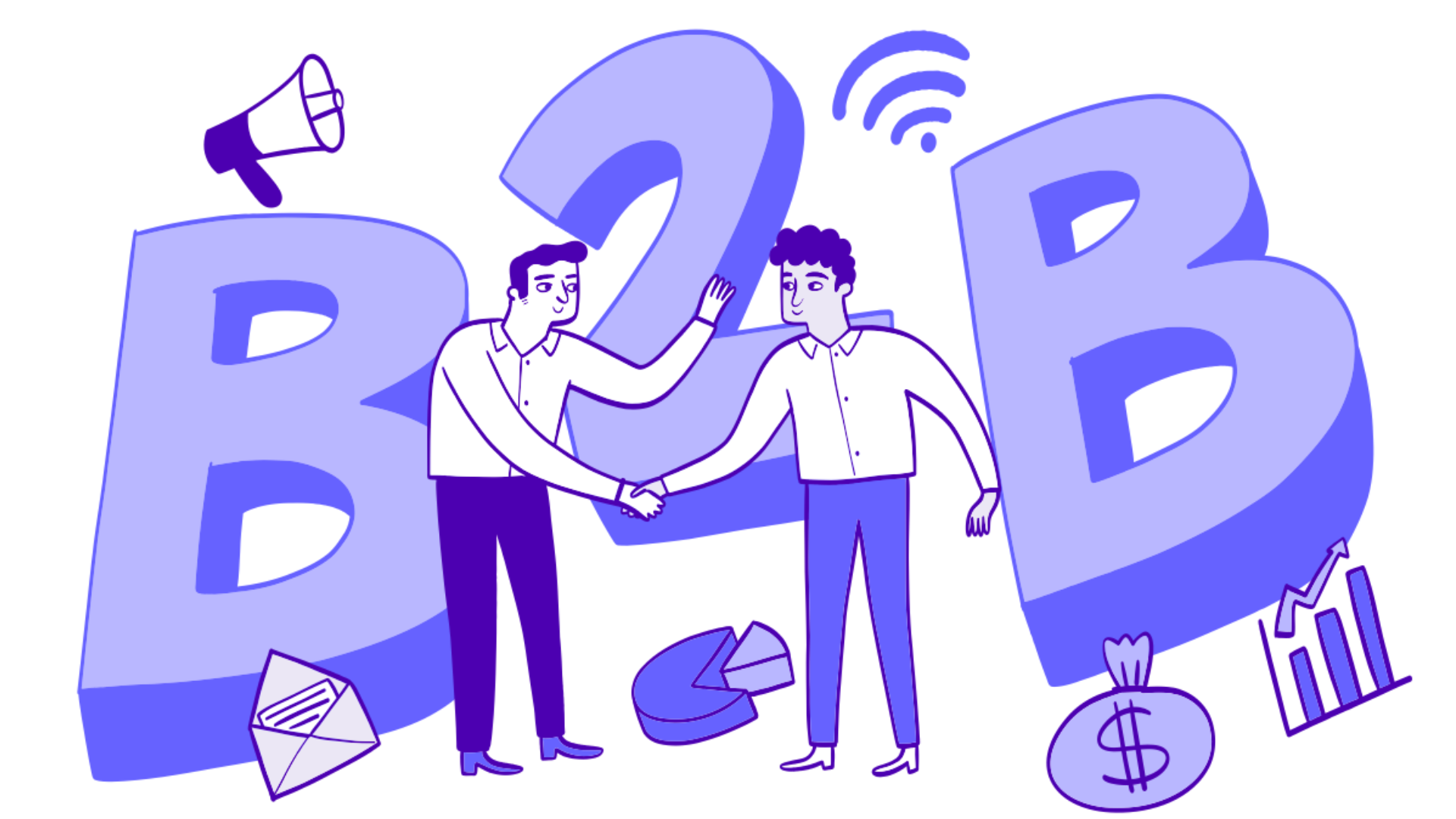 An artistic image of b2b branding services 