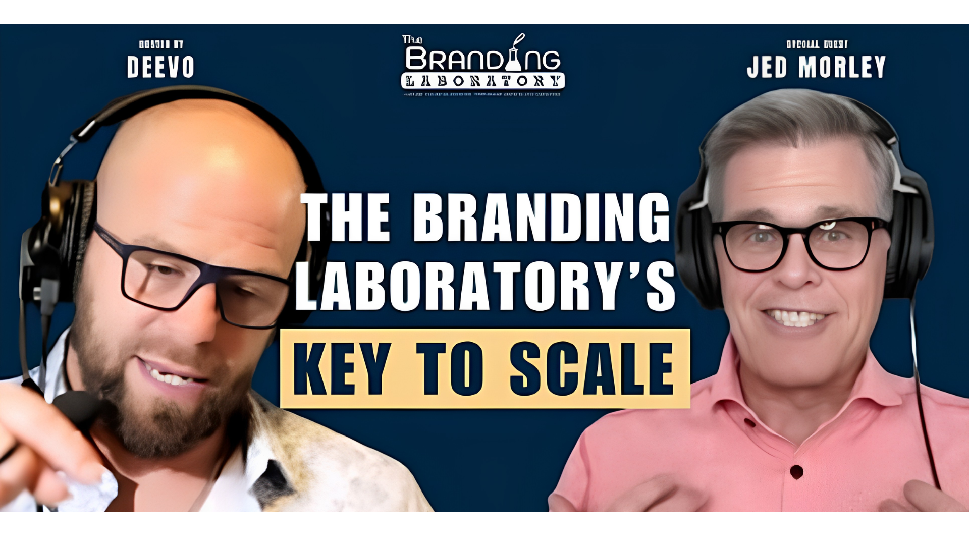 podcast promo visual featuring the host and the guest