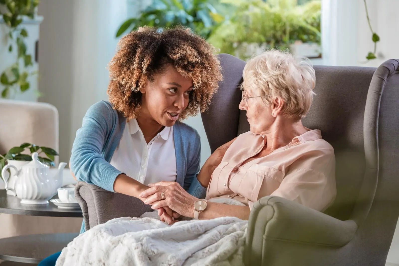 Care home with patient