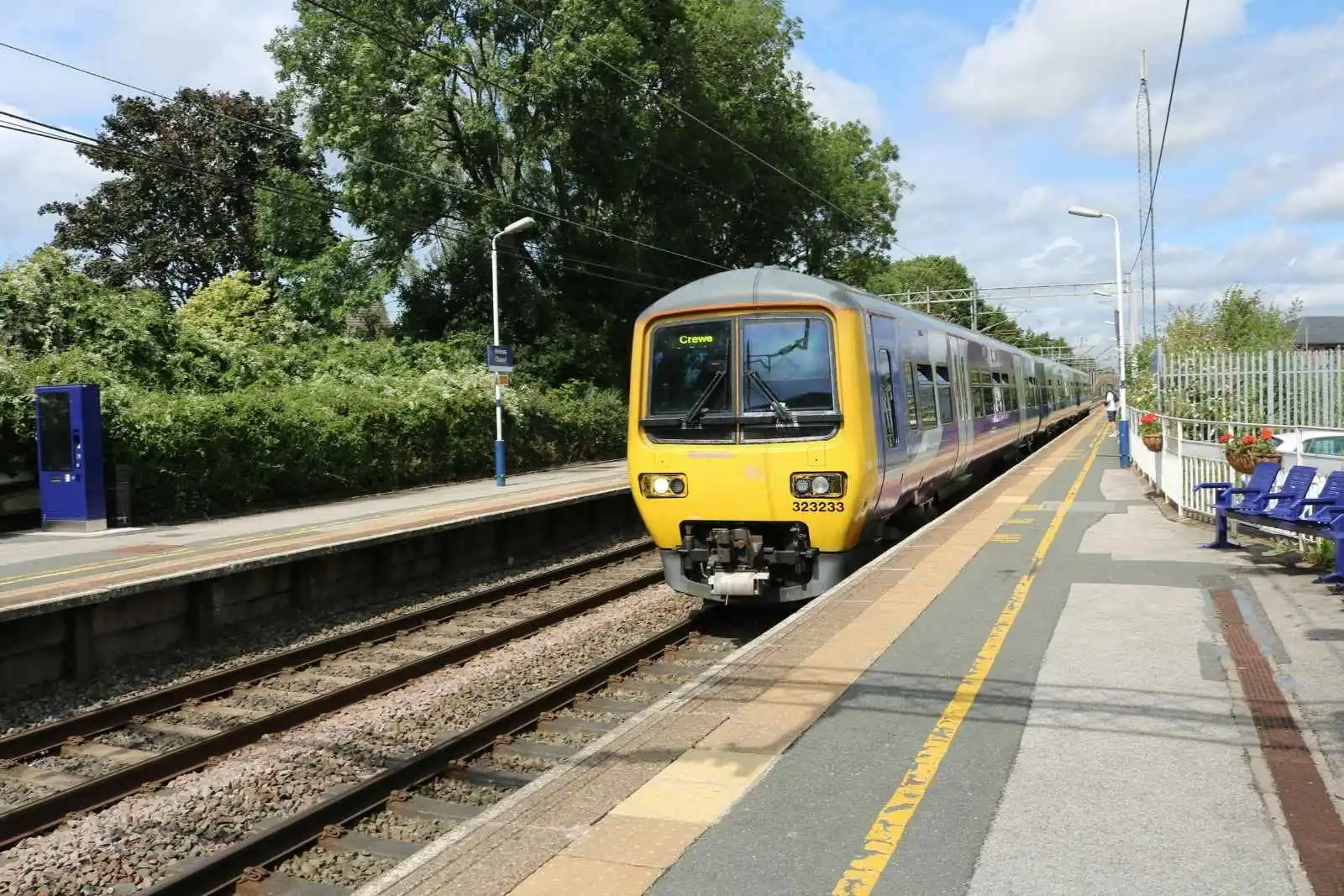 Train approaching station