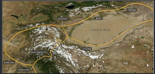 A map of the central asiaAI-generated content may be incorrect.
