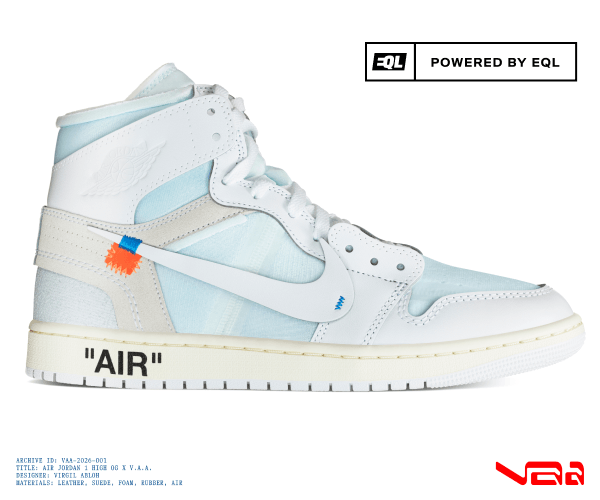 Virgil Abloh archive selects EQL as launch partner for AIR JORDAN 1 HIGH OG X V.A.A.