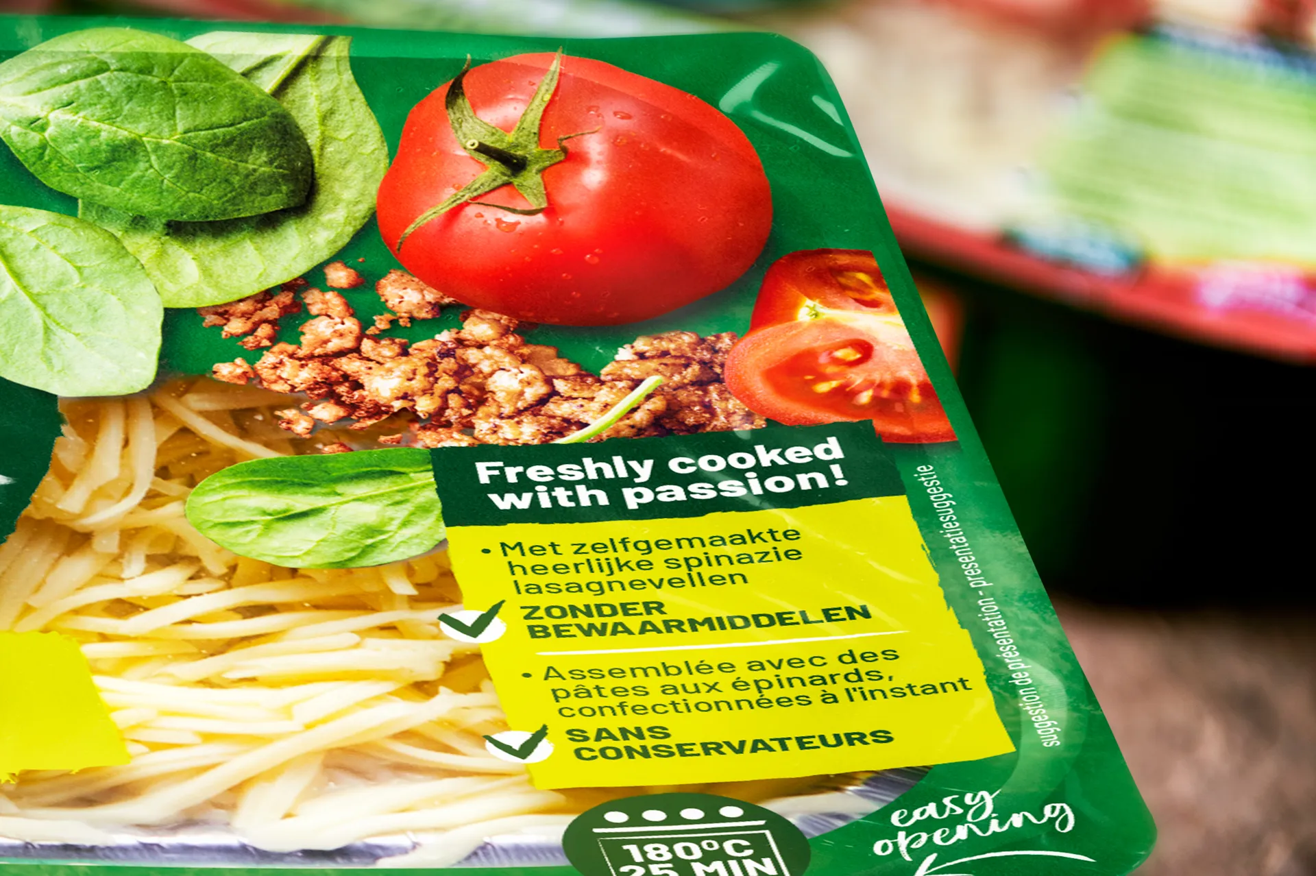 packaging details from come a casa lasagne