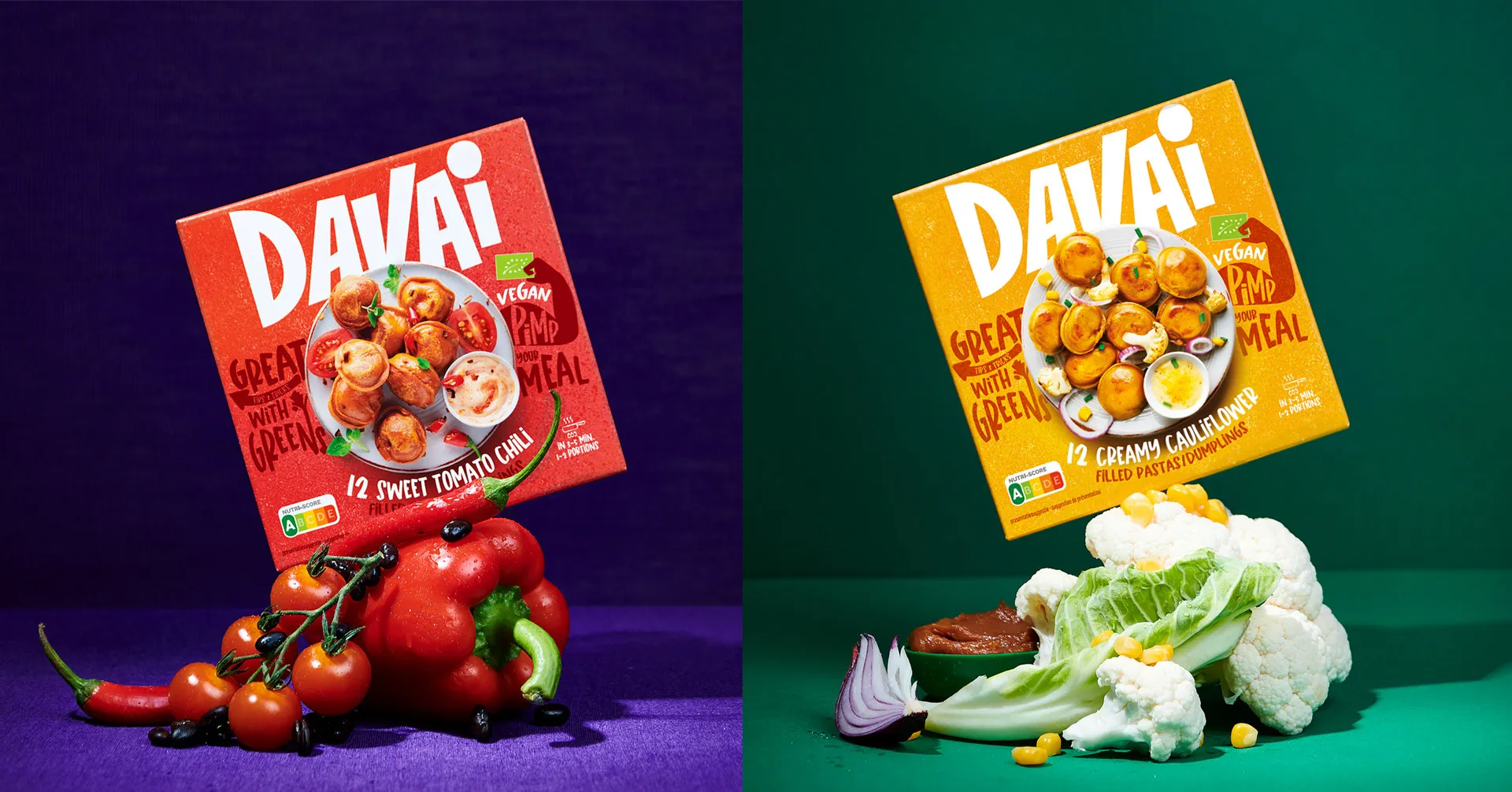 new packaging design for Davai by design agency Catchafish